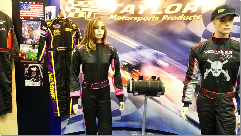 PRI 2023 Racing Chick’s safety gear.
